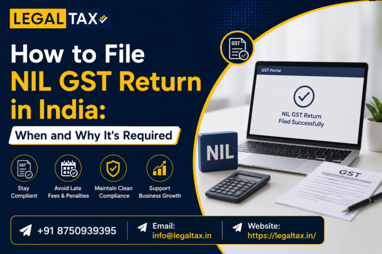 How To File NIL GST Return In India: When And Why It's Required | LegalTax