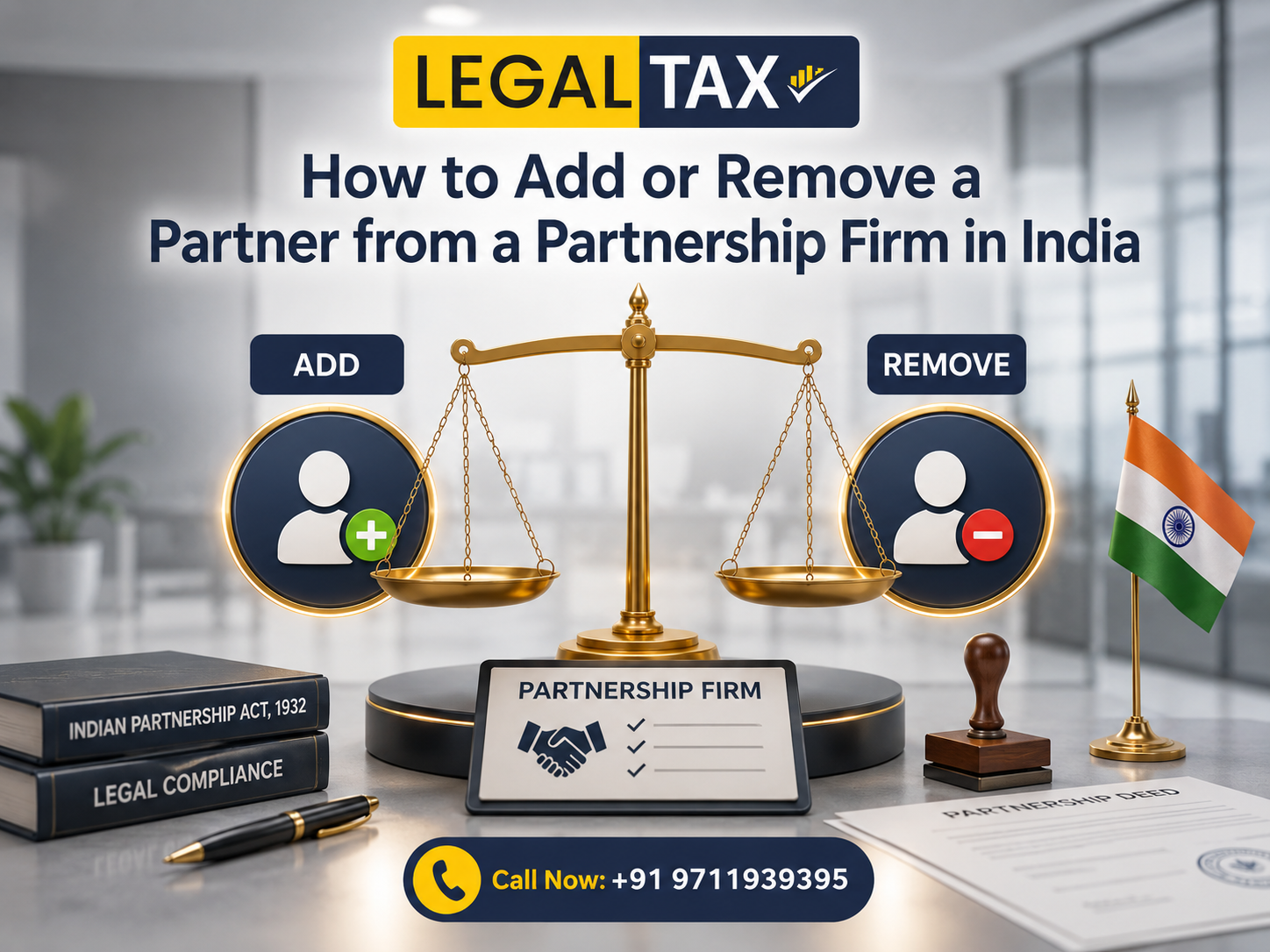 Adding or removing a partner in India img