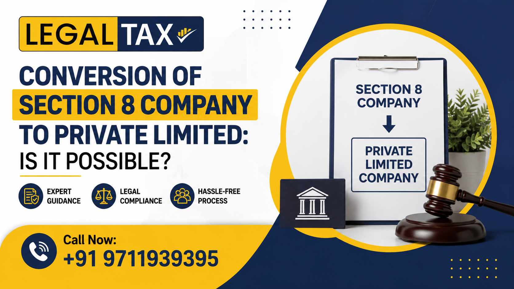 Conversion of Section 8 Company to Private Limited. Is It Possible