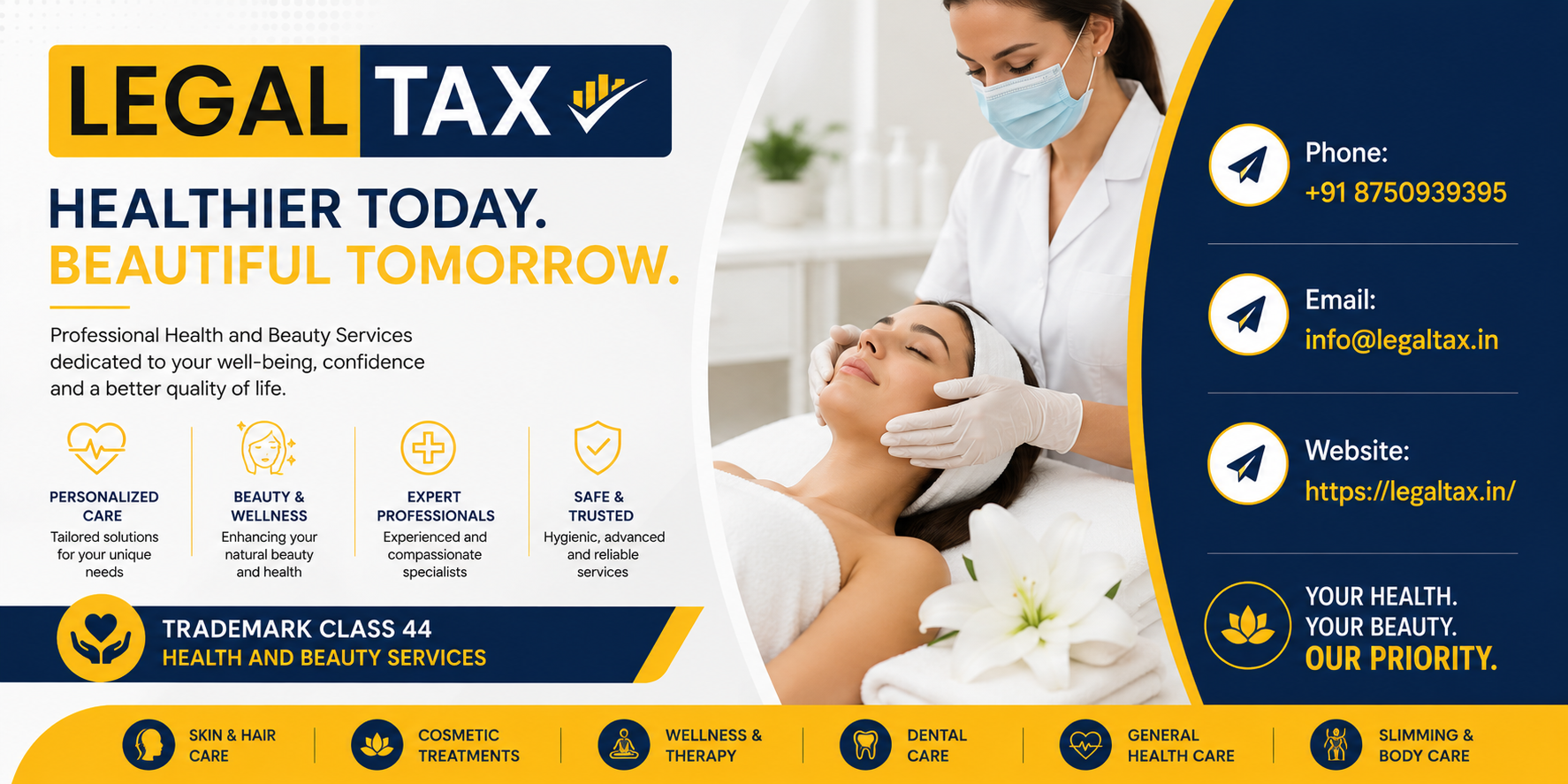 Health and Beauty Services Trademark Class 44