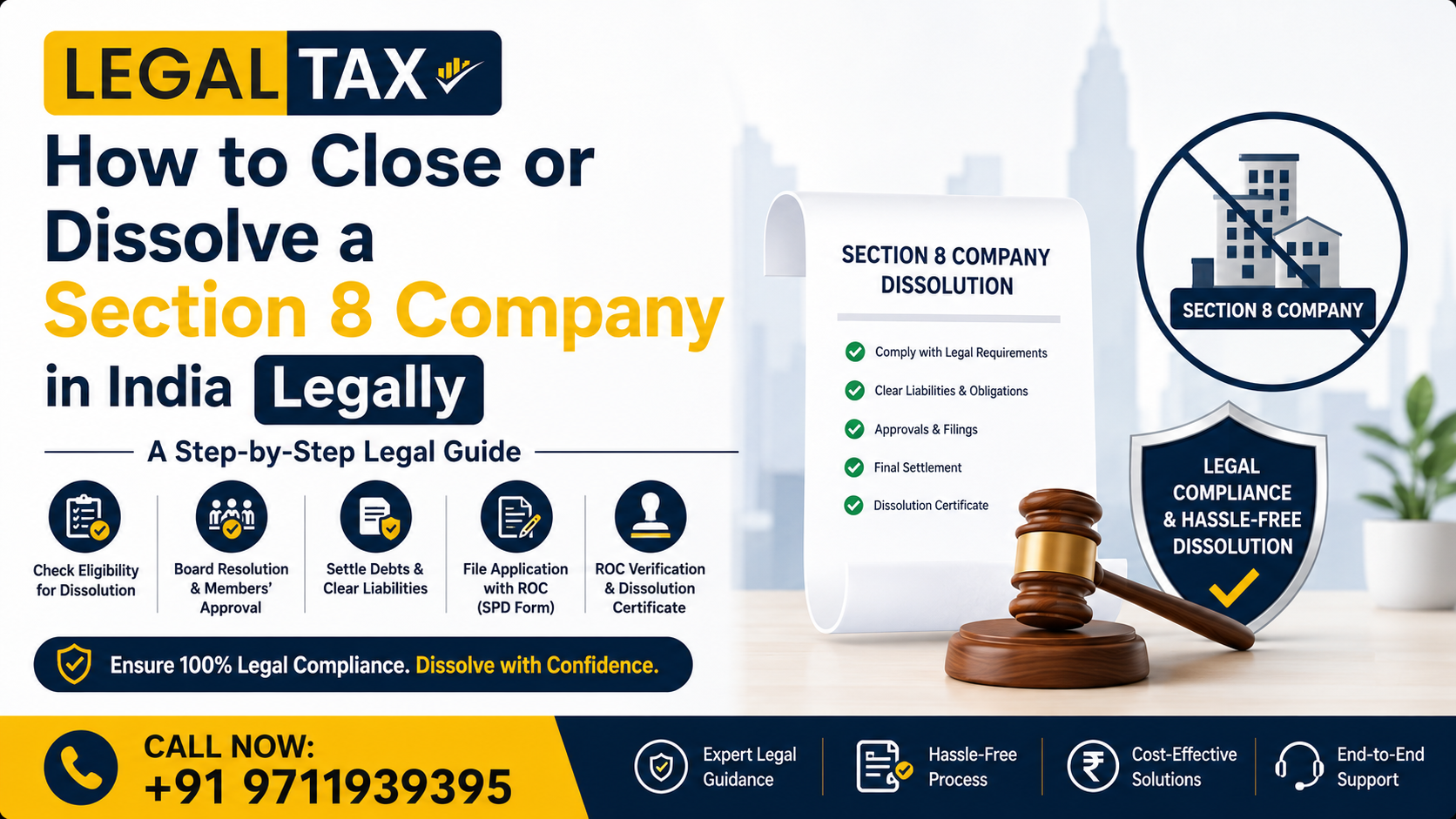 How to Close or Dissolve a Section 8 Company in India Legally