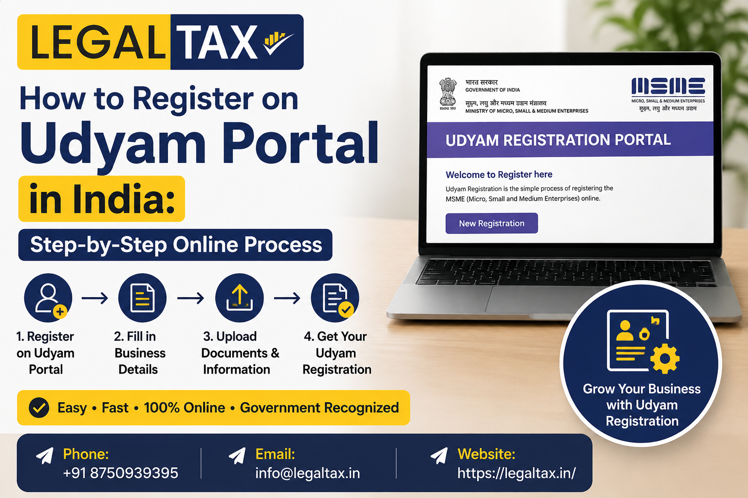 How to Register on Udyam Portal in India