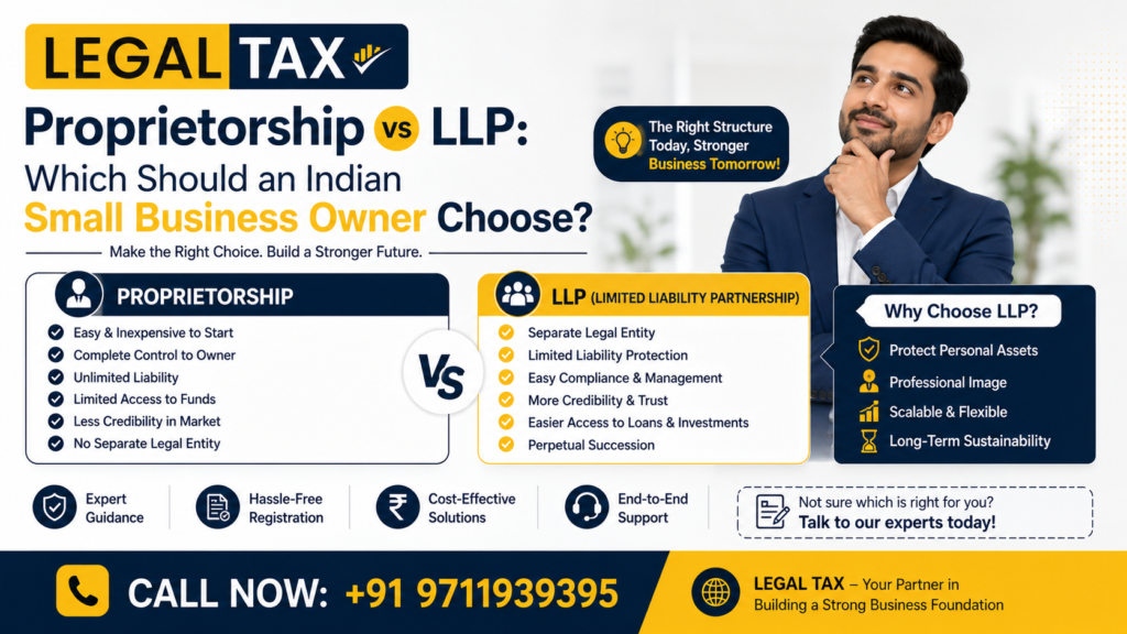 Small Llp Proprietorship Vs LLP : Which Should An Indian Small Business Owner ...