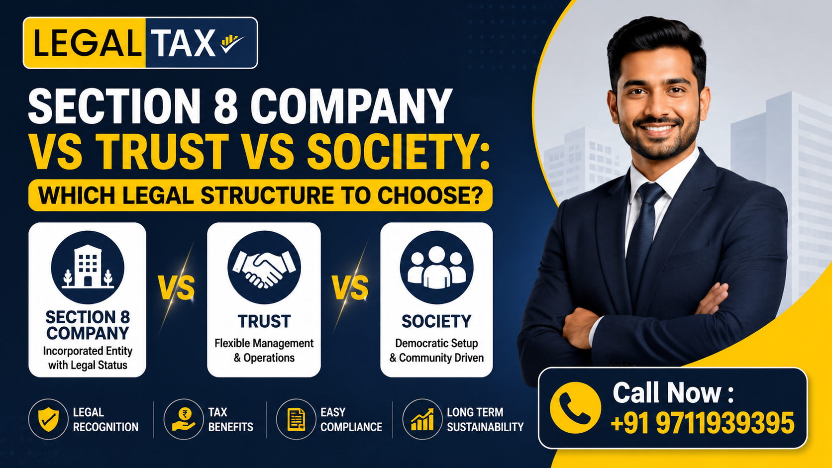 Section 8 Company vs Trust vs Society Which Legal Structure to Choose