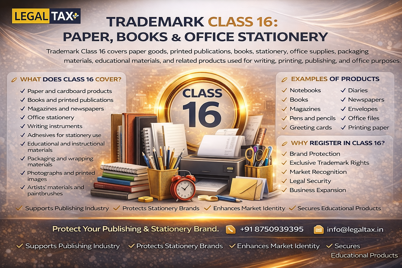 trademark class 16