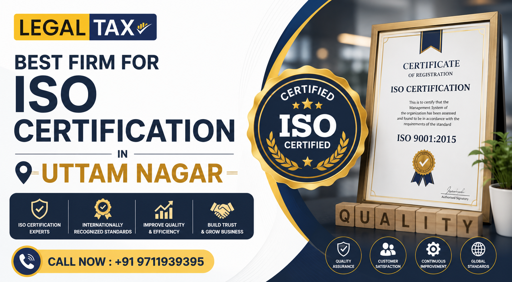 Best Firm for ISO Certification in Uttam Nagar