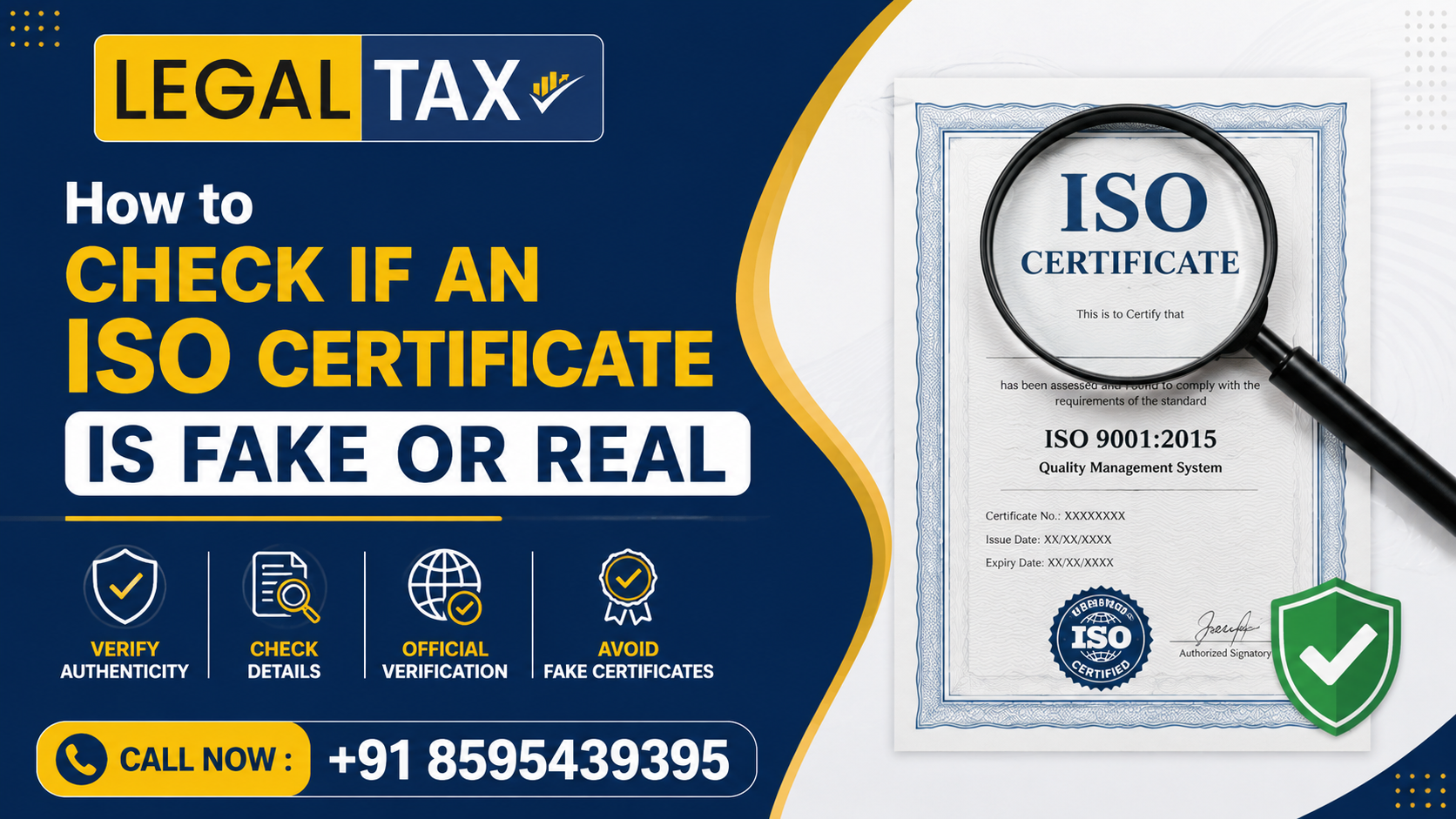 How to check if an ISO certificate is fake or real