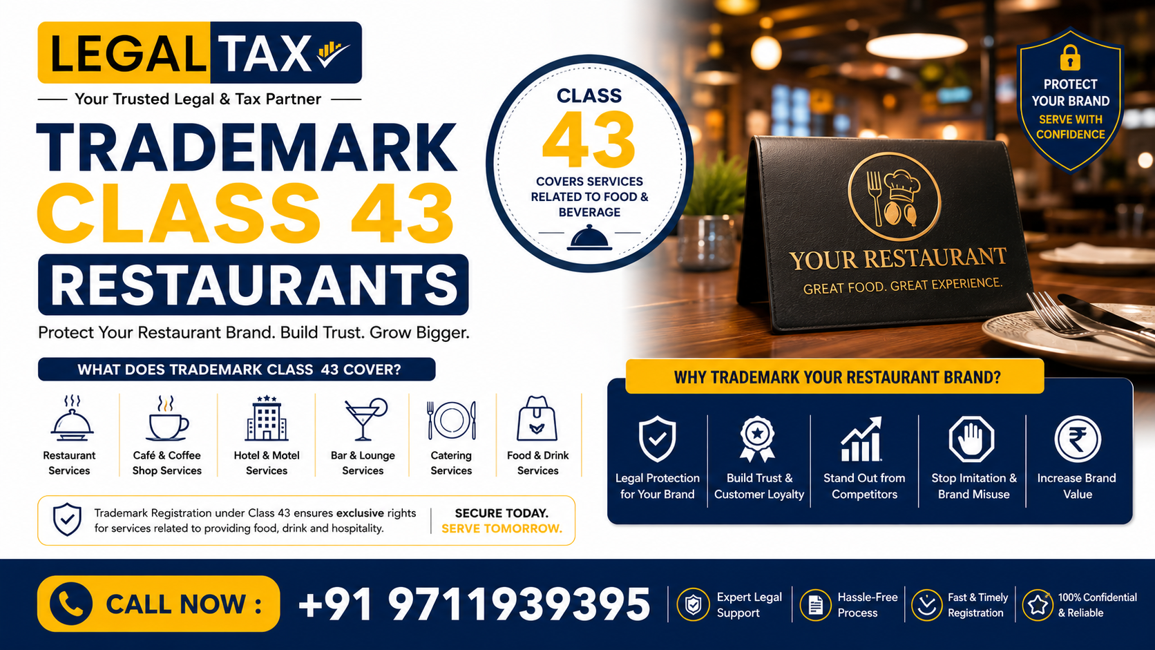 Trademark Class 43 Restaurants