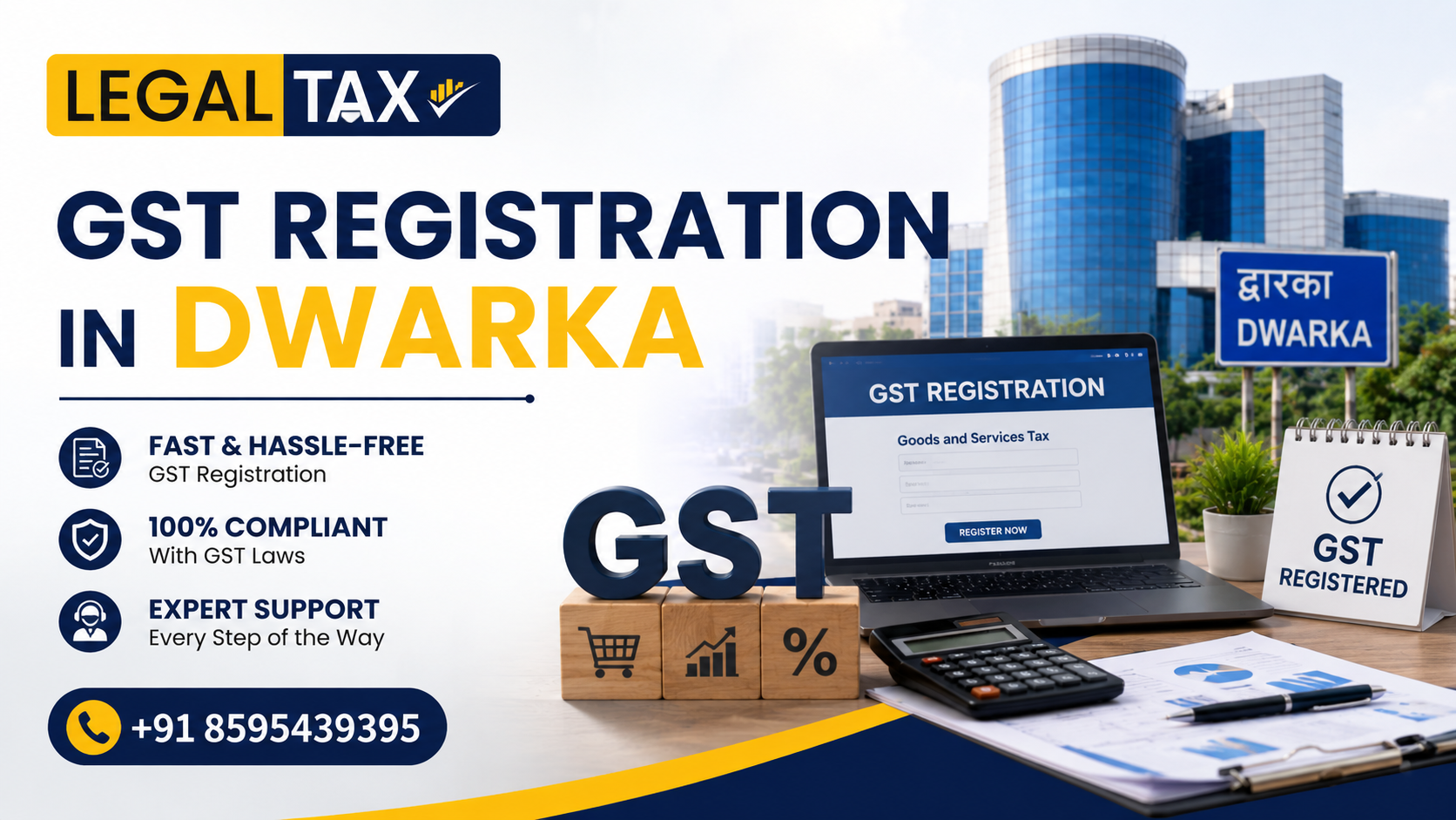 gst registration in dwarka
